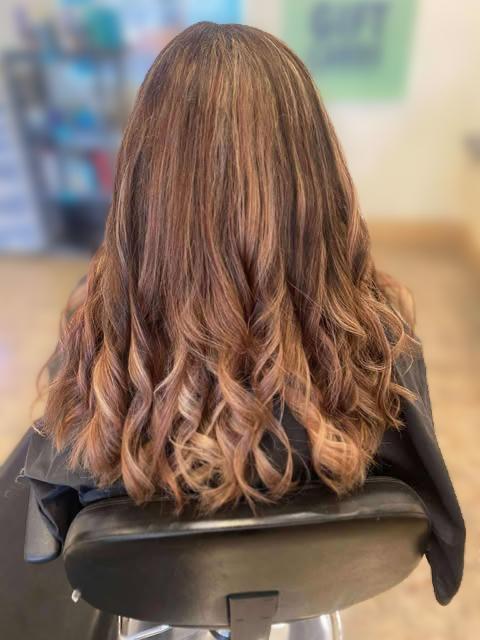 Soft waves after styling session.