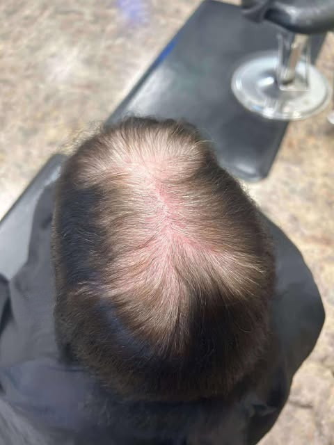 Root touch-up before color application.