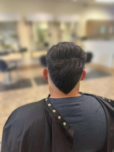 Men's fade and lineup.