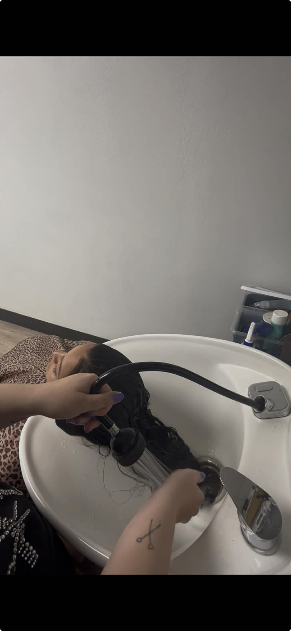 Hair treatment result.